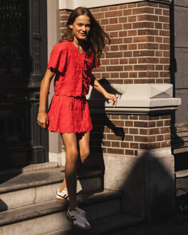 Top korte mouw 2611-5121-273 - maat 158/164 Rood