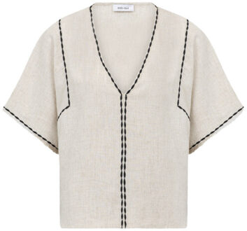 Top korte mouw 261p205 noor Beige - XL