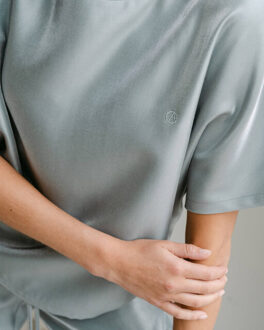 Top korte mouw dreamyaa - maat XL Blauw