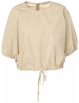 Top korte mouw l3107 latifa - maat 38 Beige