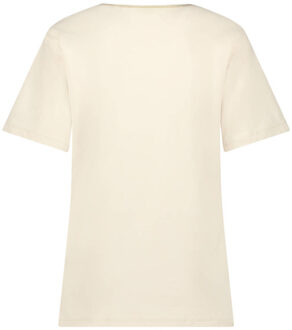 Top korte mouw nks01089 - maat M Beige