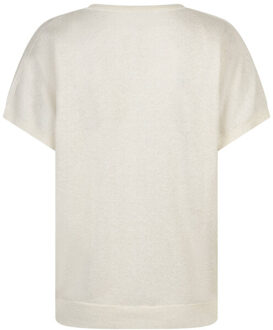 Top korte mouw srb4812 jerry - maat XL Ecru
