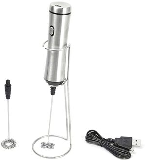 Top Krachtige Elektrische Melkopschuimer met 2Pcs Rvs Lente Garde Schuim Maker-Usb Lijn