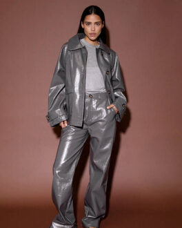 Top lange mouw 254-a14 flora Blauw