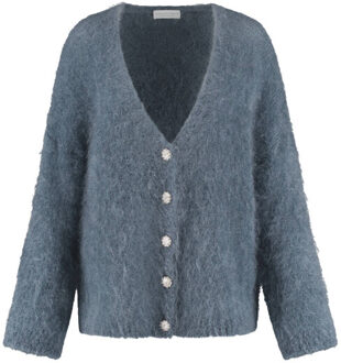 Top lange mouw 254-a32 roos Houtskool - S