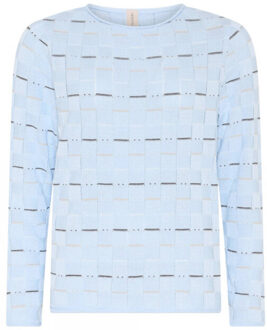 Top lange mouw 4240 Blauw