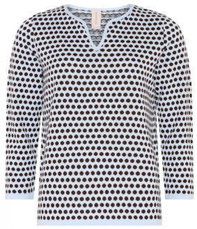 Top lange mouw 4282 - maat M Blauw