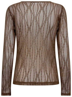 Top lange mouw 43043 marcy Bruin - XS