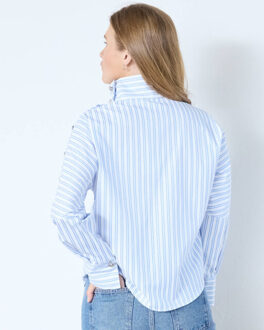 Top lange mouw 45019 devin Blauw - S