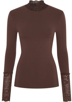 Top lange mouw h5-603 abby Bruin - L / XL
