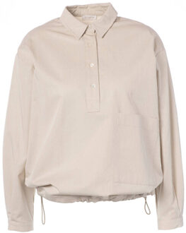 Top lange mouw l3042 lin - maat 38 Beige