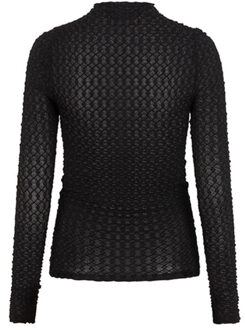 Top lange mouw qj05.1 top leon Zwart