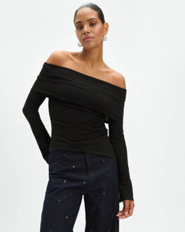 Top lange mouw r2509817755 Zwart - S