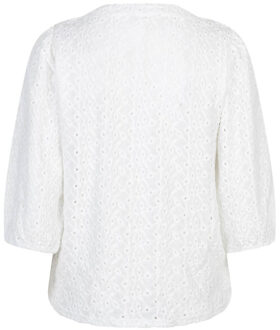 Top lange mouw srb4809 ajour Wit - XXL