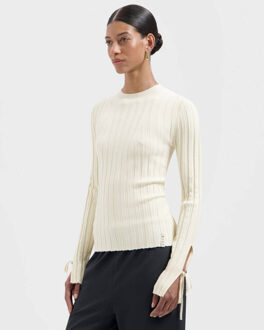 Top lange mouw w220708 Ecru