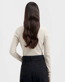 Top lange mouw w230103 Beige - S