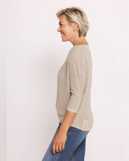 Top lange mouw zk340-n3128 zhnina Beige - S / M