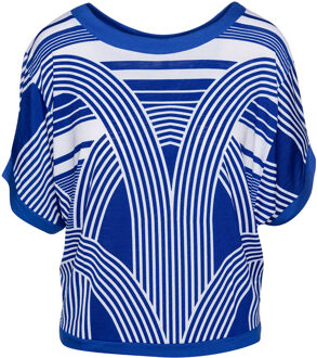 Top met detailprint Blauw - EU 38 / UK 10
