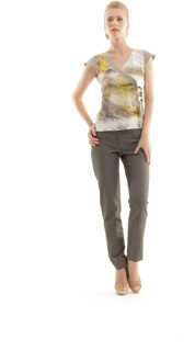 Top met dierenprint Zand - EU 36 / UK 8