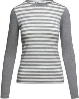 Top met lange mouwen en strepen Grijs - XL