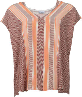Top met print Aylani  beige
