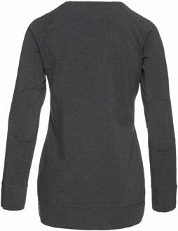 Top met ronde hals Donkergrijze print Donkergrijs - S