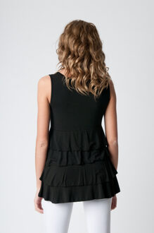 Top met volants Zwart - EU 38 / UK 10