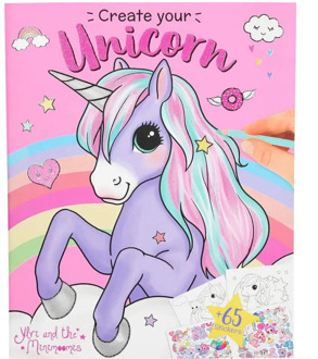 TOP MODEL, unicorns, coloring book, top model notebooks with stickers, sketchbook, stickers, sticker