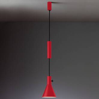Top moderne led hanglamp Eleu in rood rood, zwart