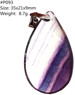 Top Natural Purple Fluorite Quartz Pendant For Women Man Clear Crystal 35x21x9mm Water Drop Beads Rainbow Gemstone Jewelry AAAAA