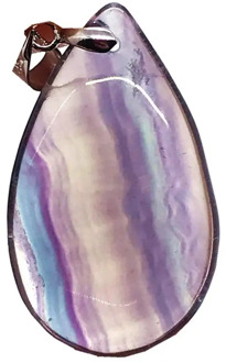 Top Natural Rainbow Fluorite Pendant For Woman Man Clear Crystal 34x21x8mm Water Drop Beads Rainbow Gemstone Fine Jewelry AAAAA