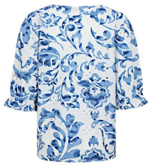 Top ophelia-offwhite/light indigo Veelkleurig - XL