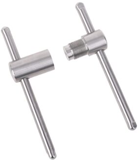 Top Rvs Cue Tip Druk Tool Shaper Voor 14Mm Pool Snooker Biljart Platte