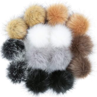 Top Selling Diy Faux Fur Pluizige Pompom Bal Voor Hoeden Schoenen Sjaals Sleutelhangers Bag Charms Vilt Bal Naaien Craft Supplies