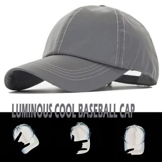 Top Selling Effen Kleur Lichtgevende Reflecterende Baseball Cap Voor Mannen Verstelbare Zonnehoed Voor Vrouwen Casual Golf Hoed Кепка Женская