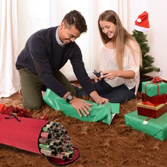 Top Selling In Kerst Inpakpapier Opbergtas Container Past 14-20 Wrap Rolls Ondersteuning En