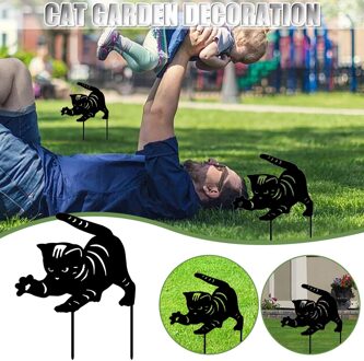 Top Selling Kat Tuin Sculptuur, Kat Acryl Yard Art Kat Gazon Decoratie, Voor Haar Kat Ondersteuning En F