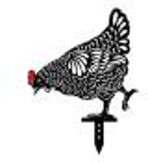 Top Selling Kip Yard Art Outdoor Tuin Achtertuin Gazon Stakes Acryl Hen Yard Decor Ondersteuning En