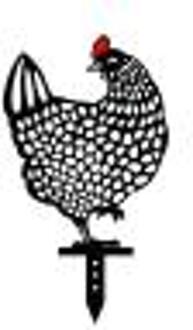 Top Selling Kip Yard Art Outdoor Tuin Achtertuin Gazon Stakes Acryl Hen Yard Decor Ondersteuning En