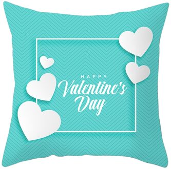 Top Selling Leeter Gedrukt Kussensloop Valentijnsdag Decoratieve Kussensloop Mode Room Decor Kussenhoes B