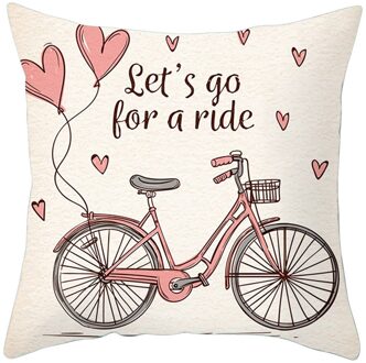 Top Selling Leeter Gedrukt Kussensloop Valentijnsdag Decoratieve Kussensloop Mode Room Decor Kussenhoes