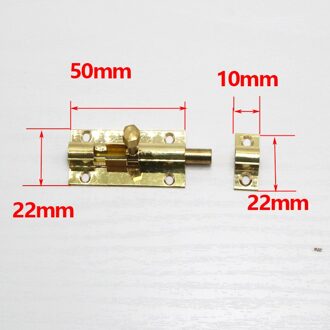 Top Selling Messing Deuren Glijbaan Klink Bolt Klink Barrel Thuis Gate Veiligheid Hardware Schroeven 4 Size 1.5/2/3/4 Inch Goud Kleur 2duim