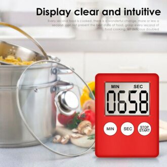 Top Selling Popularlarge Digitale Lcd Keuken Koken Timer Count-Down Up Klok Alarm Magneticsupport En