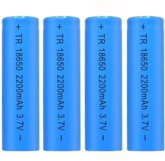Top Selling Product In 4 Stuks 3.7V 2200Mah Li-Ion Oplaadbare 18650 Batterij Voor Zaklamp Fakkel Accepteren