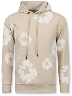 Top Star Dik geweven trainingspak met bloemen all over bloemenpak Veelkleurig - S