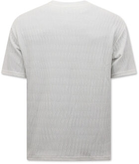 Top Star Geribbelde oversized t-shirt joggingshort Wit - M