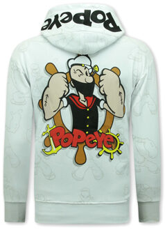 Top Star Hoodie met capuchon popeye - maat L Wit