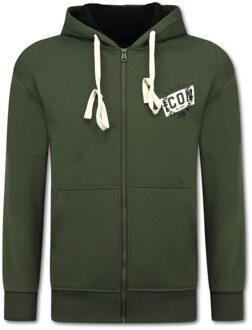 Top Star Icon hoodie met rits vest met capuchon Groen