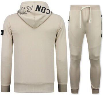 Top Star Joggingpak volwassenen huispak icon Bruin - L