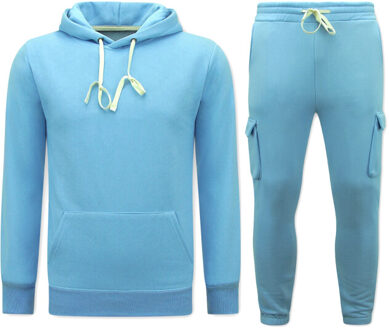 Top Star Joggingpak volwassenen oversized huispak - maat XXL Blauw